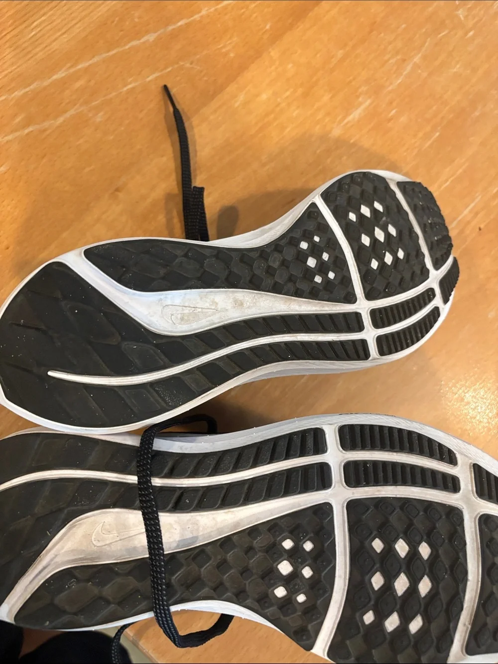 Nike Black with White Accent Athletic Running Shoes